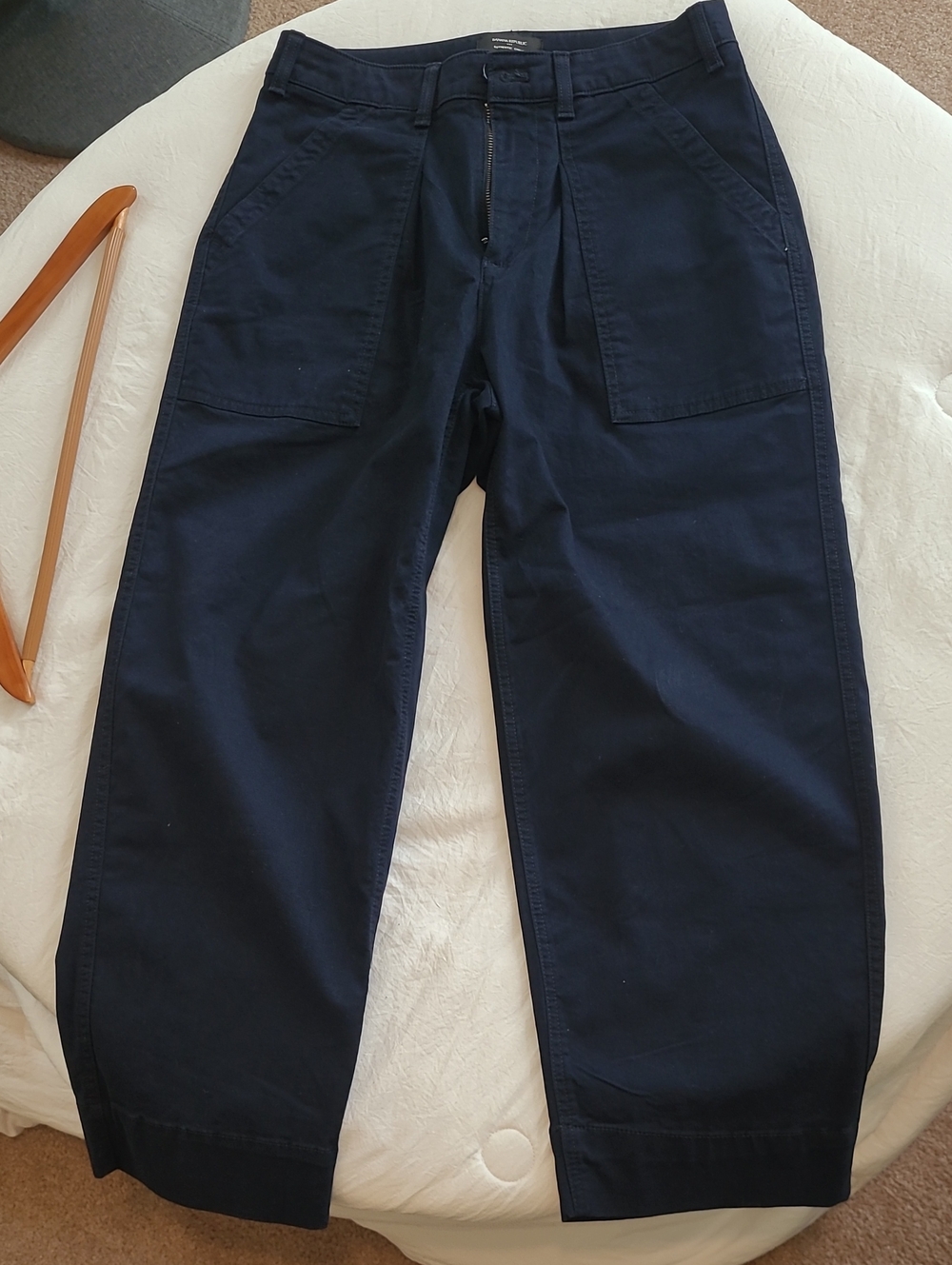 Women's Banana Republic Navy Wide-Leg Utility Pants